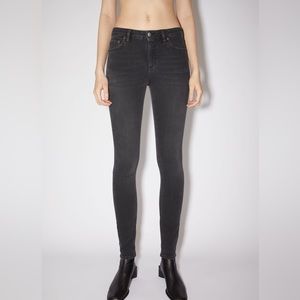 Acne studio climb jeans in used black
